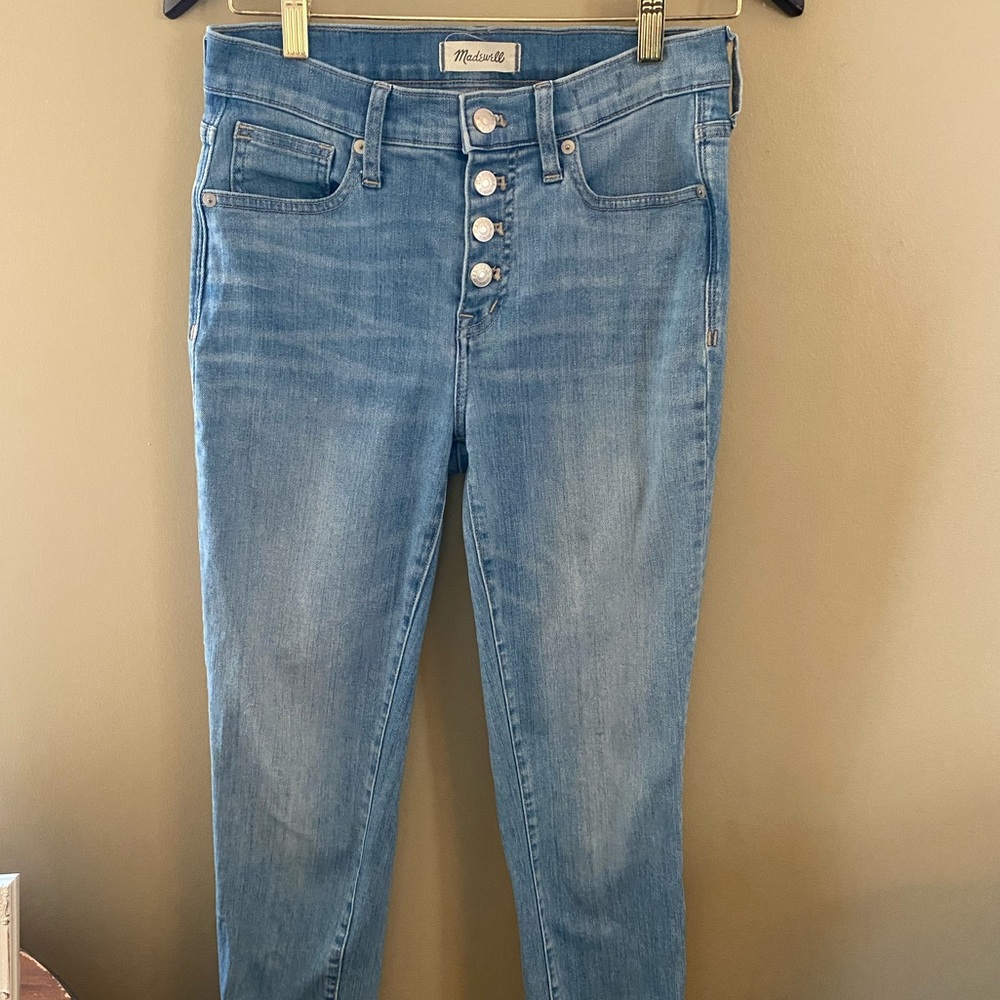 Madewell Button Front Skinny Jeans